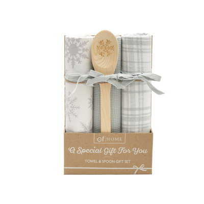 Ensemble de 4 serviettes et cuillère Sparkle