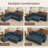 Brunella Upholstered Corduroy Sectional Sofa Bed Blue-326068162-326068166