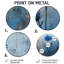 Décoration murale ronde en métal Joshuwa - Cornflowers-732479147