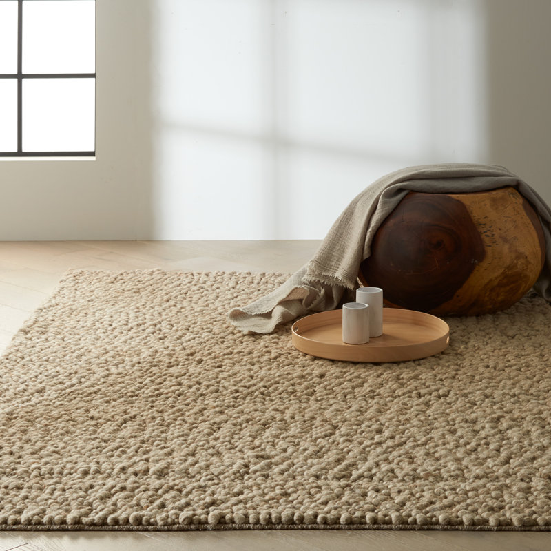 Tapis brun en laine Trussville, Rectangle 4 pi x 6 pi
