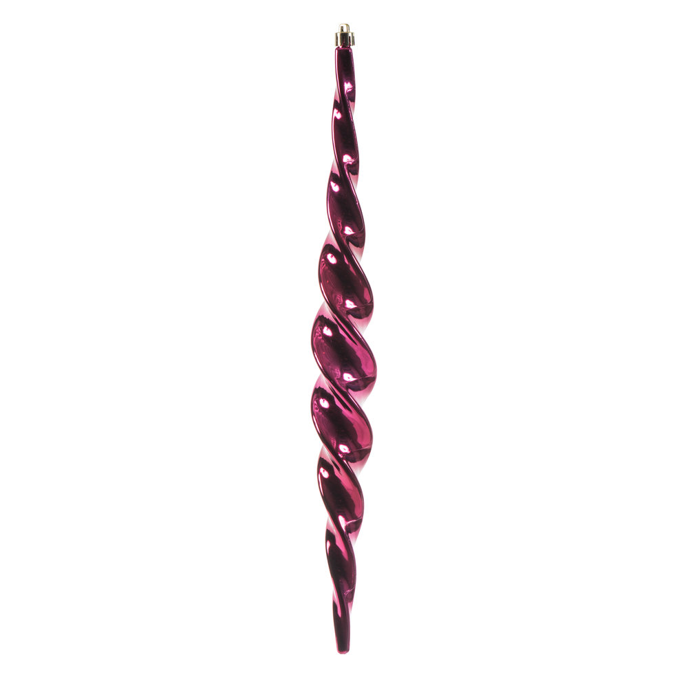 15" Shatterproof Finial Ornament, Berry Red