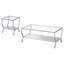 Ensemble de tables basses chromées 2 pièces