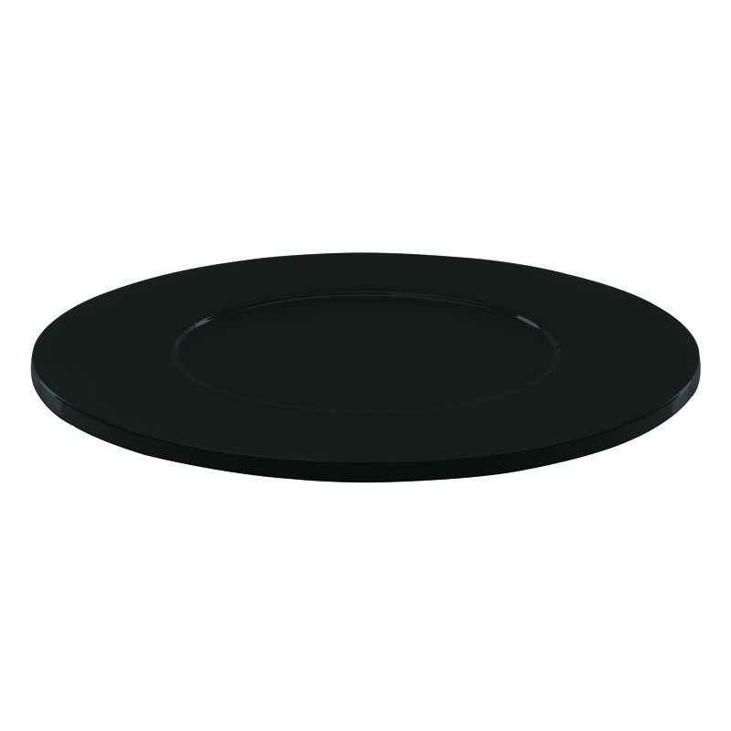 Chargeur rond en bois de wengé Susicat, Noir