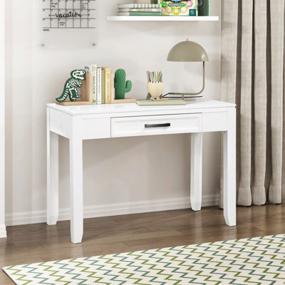 Writing Desk With Drawer Wooden Furniture 1Pc