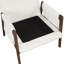 Fauteuil en velours blanc - élégant et confortable pour les espaces de vie, les chambres à coucher-78929251