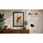 Goldfish in Ripples Japandi - Framed Print-435217341-435217334