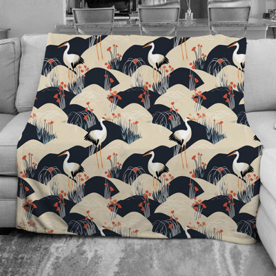 Crane Machine Printed Throw Blanket