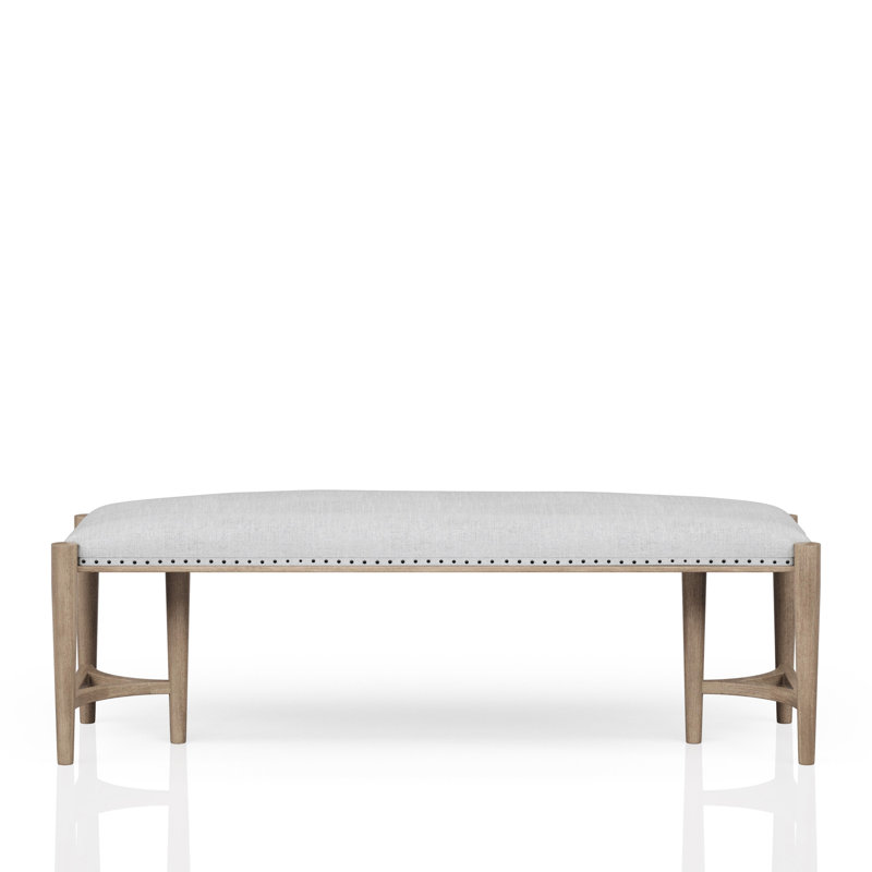Banc couleur sable, siège rembourré, bases triades, siège de qualité avec garniture, bases