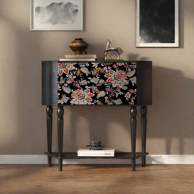 Buffet 33,5 po de style rétro, Noir
