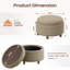 Repose-pieds de rangement surdimensionné 25 po-1666920889