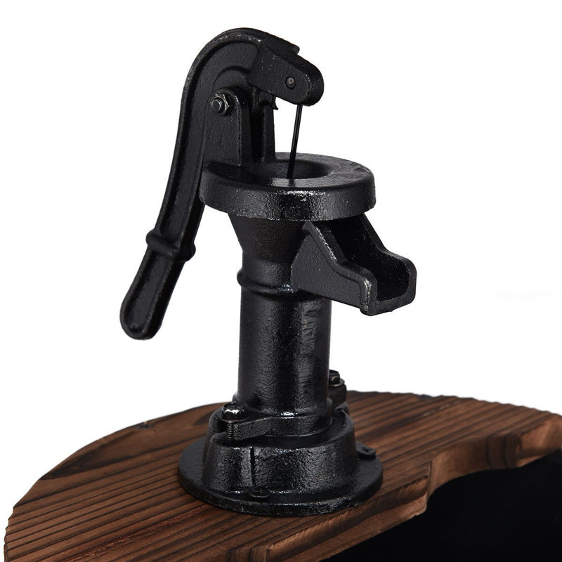 Clister Wood Weather Resistant Garden Waterful Foutain Fountain