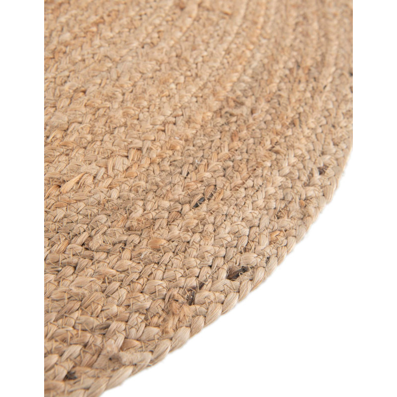 Kids Braided Jute Novelty Handmade Jute / Sisal Rug, Novelty 5'1" x 5'1"