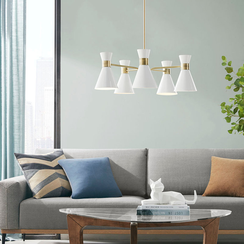 Lustre en métal 5 lumières