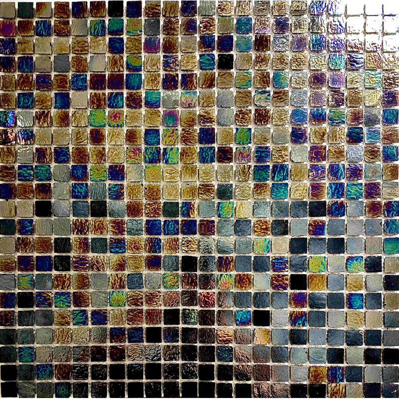 Carreau de mosaïque en verre l 1 po x L 1 po
