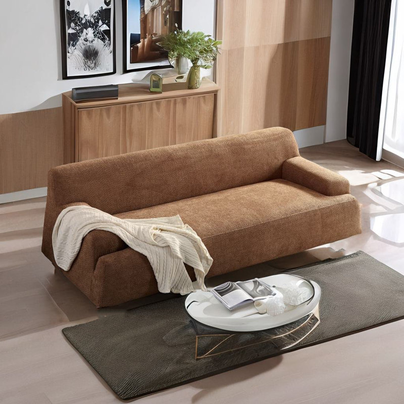 Rawn Upholstered 89.76'' Sofa, Camel Fabric
