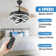 Elfred 42'' Modern DIY Shape Ceiling Fan with Lights, 6-Speed DC Motor Dimmable LED Ceiling Fan