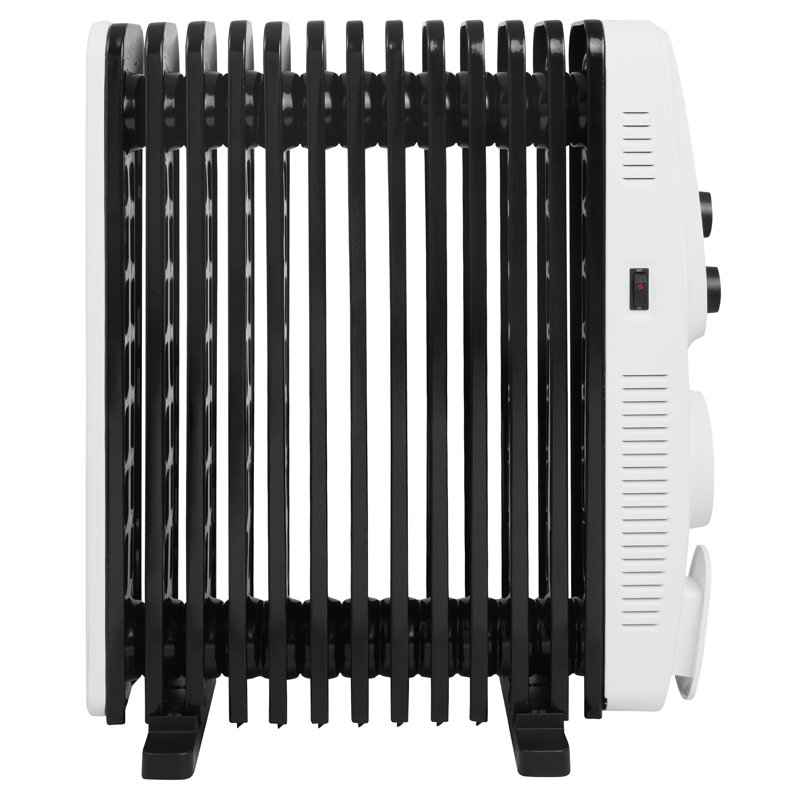 Russell Hobbs Rhofr2403 2.5kw 13 Fin Manual Oil Filled Radiator W/ 400w Turbo Fan 