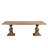 Josiane Solid Wood Top Double Pedestal Dining Set-1971729031-1971729028