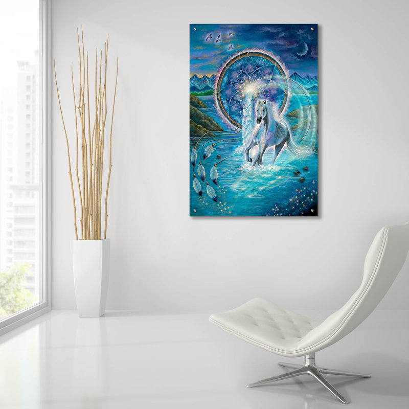 «Run Free» par Verena, art mural acrylique, H 36 po x l 24 po
