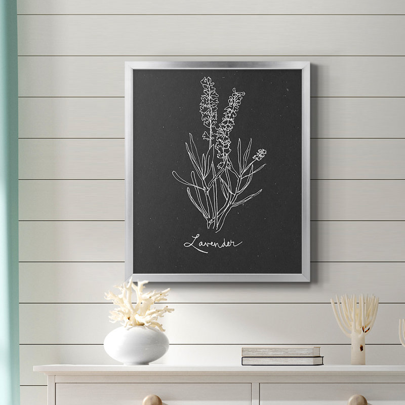 Toile encadrée de qualité supérieure Scent Garden II - prête à être accrochée, Argent, H 24 po x l 20 po