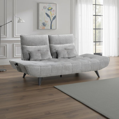 Essien 90.5" Modern & Contemporary Chenille Sofa - Chenille Sofa, Power Adjustable Seat Depth and Manual Adjustable Headrests