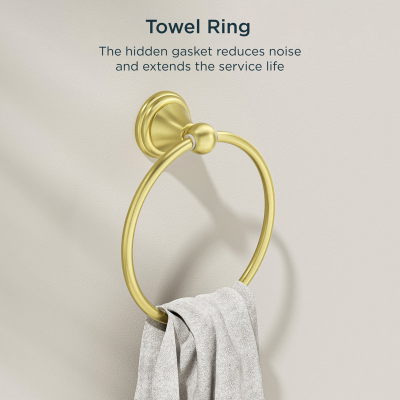 3 - Piece Bathroom Hardware Set, Light Gold