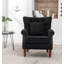 Fauteuil à oreilles en polyester capitonné de 29 po de large Jacquelyn-1067807782