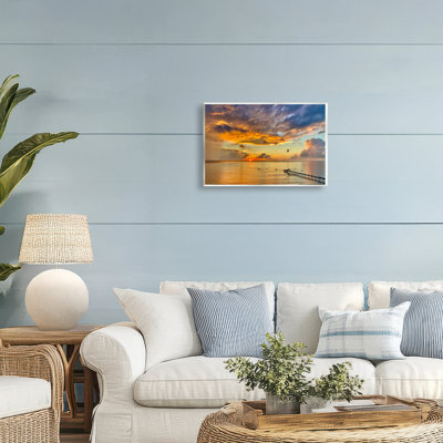 Sunset and Ocean Clouds Wall Plaque, design by David Stahl