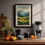 Mountains At Sunrise Scandinavian - Print-756256119-756256116