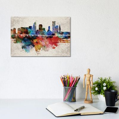 Miami Abstract - Wrapped Canvas Painting