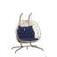 Double Egg Chair With Stand Hanging Indoor Outdoor Wicker Rattan Patio Basket Egg Swing Chair Hammock Egg Chairs With UV Resistant Cushions 600 Lbs For Bedroom Balcony Patio-1327217754-1327217759