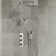 Thermostatic Dual Shower System 12" Rainfall Shower Head with Rough-in Valve
