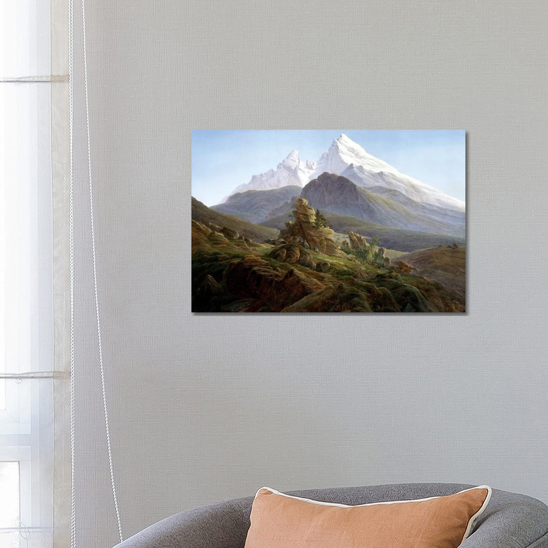 The Watzmann by Caspar David Friedrich - Wrapped Canvas Painting