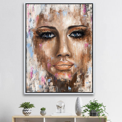Portrait d'une jeune femme I - reproduction d'art sur toile
