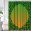 Clover Confetti Stylish Green Shower Curtain with 12 Hooks-1585896247