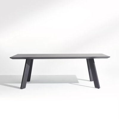 Kiandria Rectangular Concrete Outdoor Dining Table