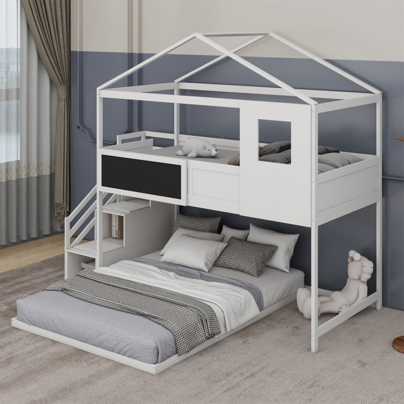 Kathey Kids Twin Over Full Bunk Bed