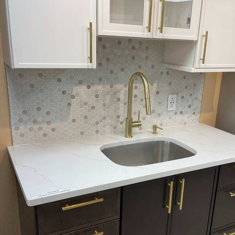 Eterna Hex 12" x 12" Recycled Glass Shiny Mosaic