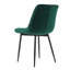 44cm H Upholstered Upholstered Back Side Chair in Green