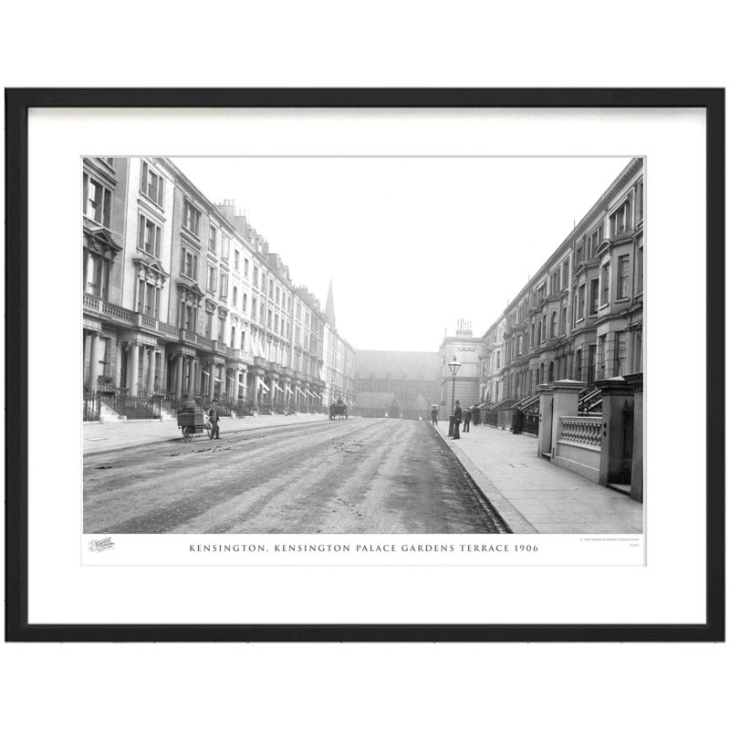 Kensington, Kensington Palace Gardens Terrace 1906 by Francis Frith - Single Picture Frame Print, 45cm H x 60cm W x 2.3cm D