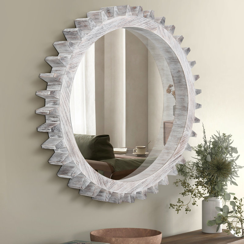 Miroir décoratif rond 42 po X, 41,58 po x 42,58 po 