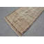 Tapis en laine beige, tapis 3,6 x 7,7 pi, tapis turcs, tapis Oushak, tapis rétro, tapis antiques