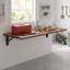Wall-Mounted Folding Workbench, 29.9" Foldable Work Table, Space-Saving Wall Desk-740078800-740078801
