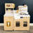 Teamson Kids Little Chef Cyprus Wooden Play Kitchen Set with 14 Accessories, Faux Marble Backsplash, and Gold Accents