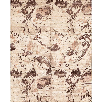 Rayon Abstract Area Rug