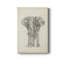 -Eléphant croquis II, toile tendue avec châssis de qualité supérieure - prête à être accrochée-1432078380