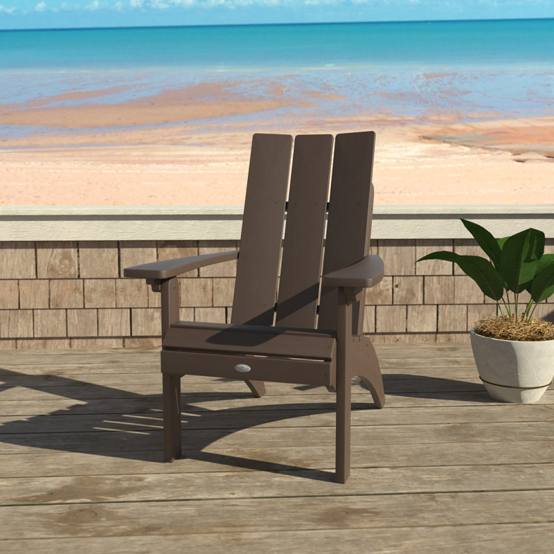 Chaise Adirondack Willette, Brun foncé