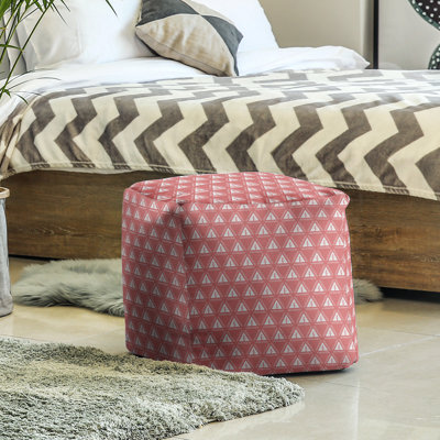 Upholstered Polyester Blend Cube