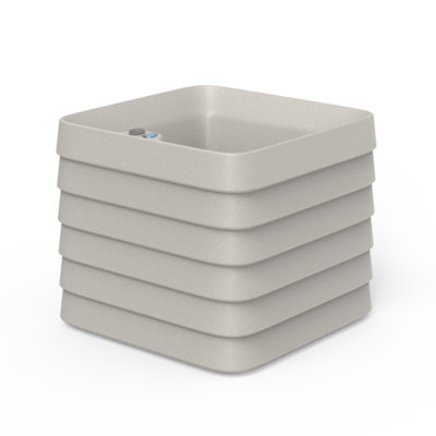 Slat Rectangular Self Watering Planter Box