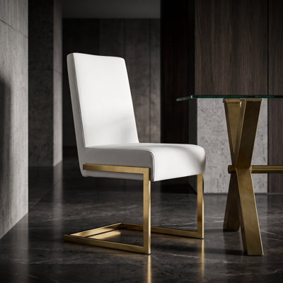 Chaise de salle à manger rembourrée Oman